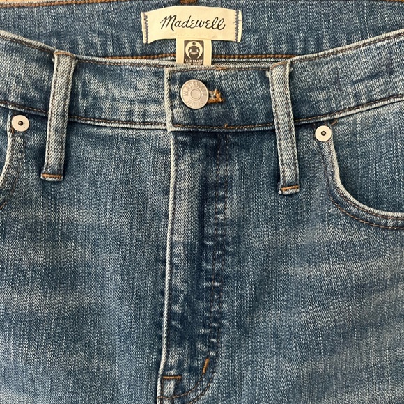 Madewell High Rise Skinny Jeans in Medium Blue Wash 32 - Picture 3 of 7